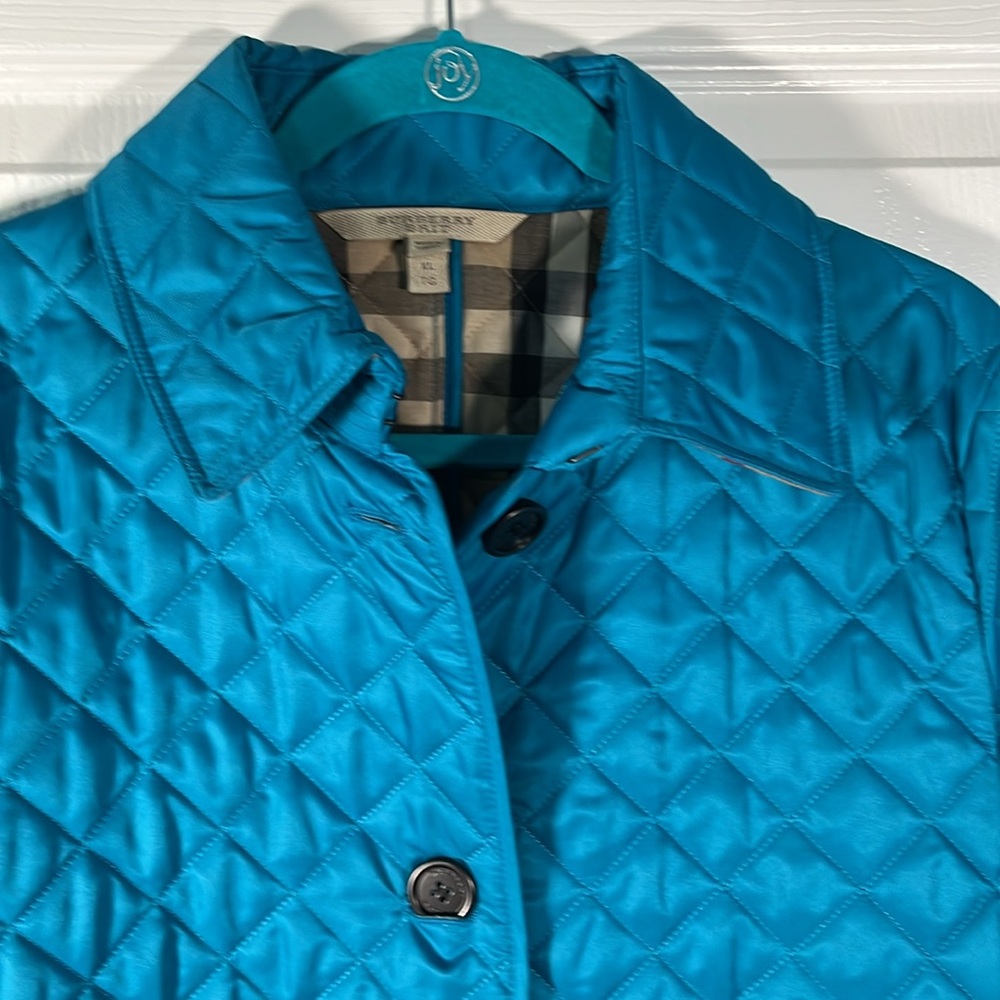 Burberry Blue Quilted Jacket - Picture 2 of 7
